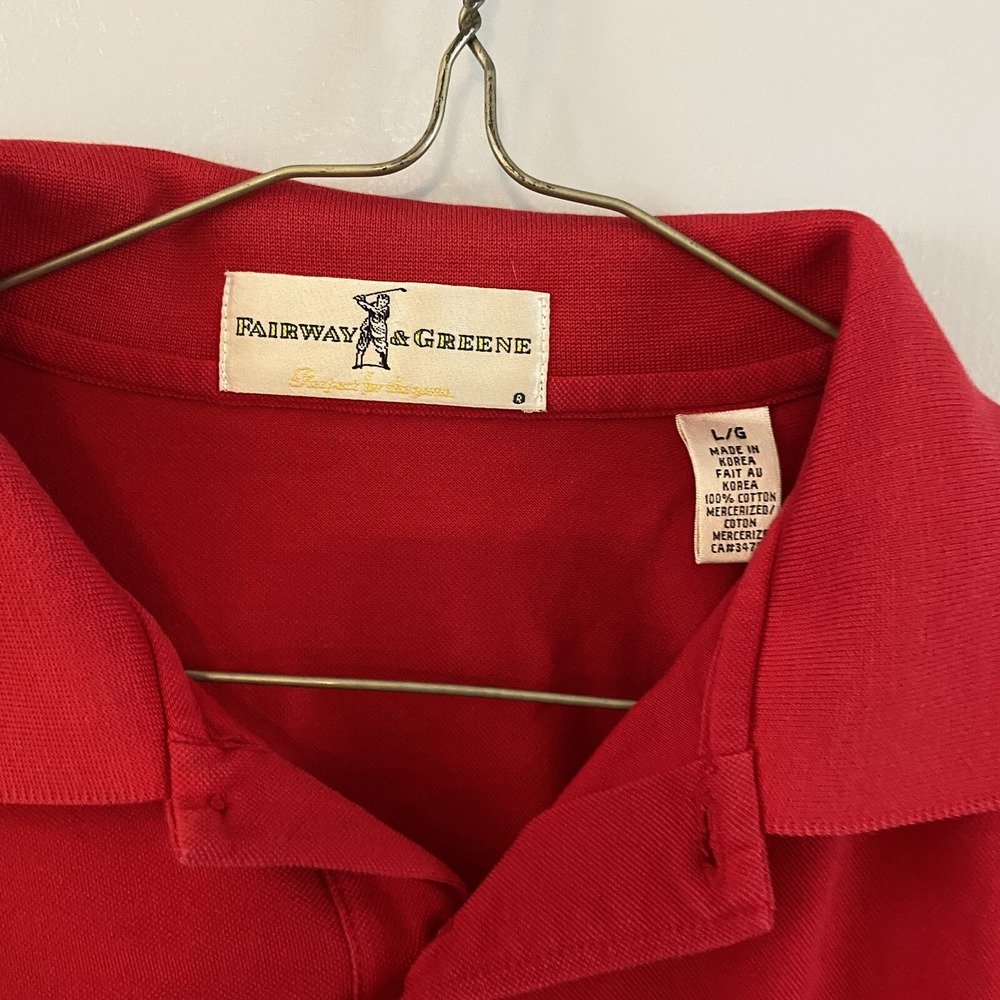 Fairway & Greene Hallbrook Golf Club Mens Large Red Golf Polo L - Picture 2 of 3
